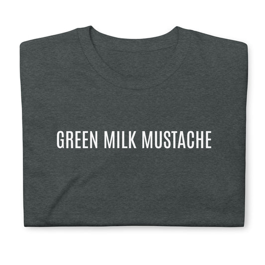 Green milk mustache