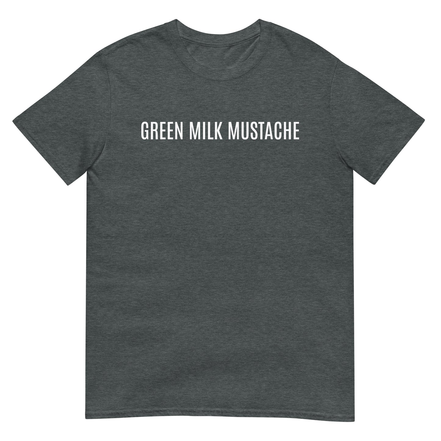 Green milk mustache