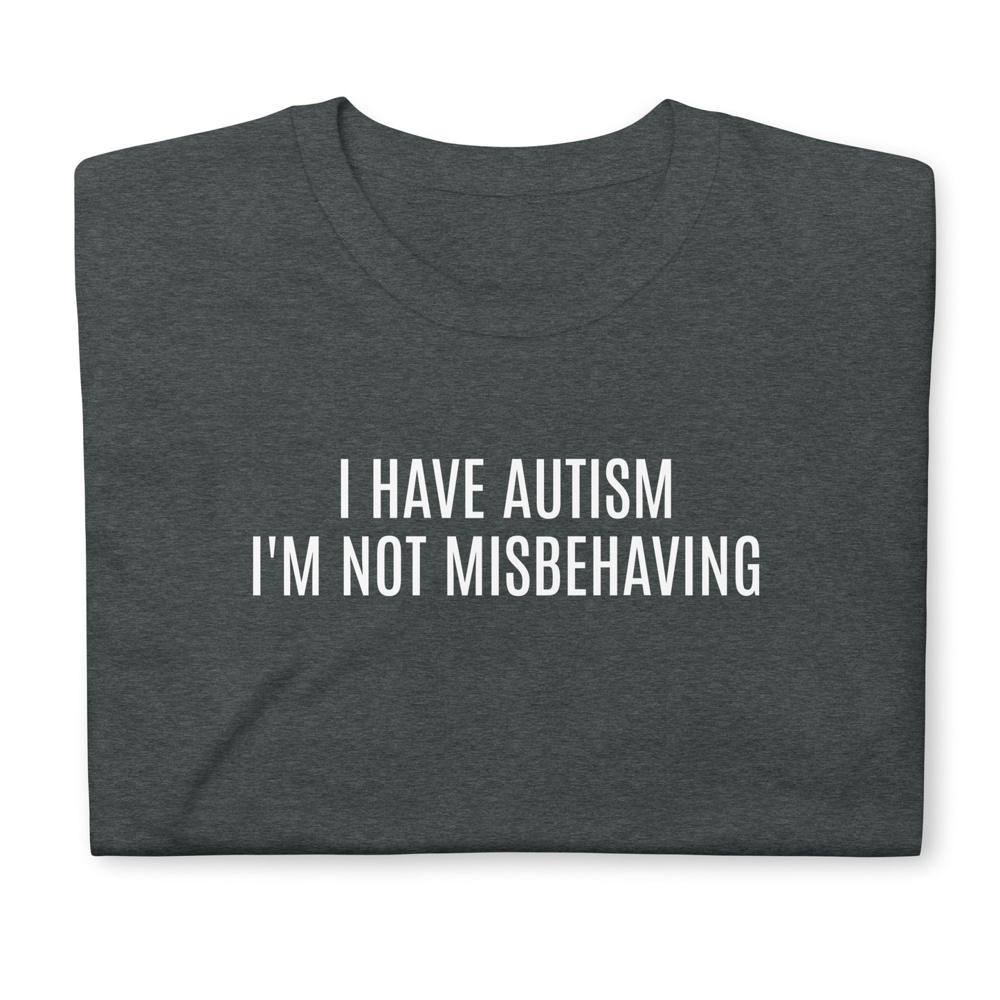 I have autism, I'm not misbehaving