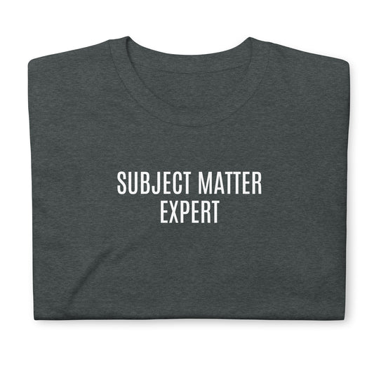 Subject matter expert